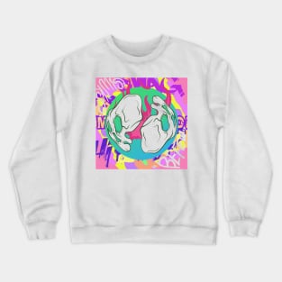 Dope Slluks logo remix is super lit illustration Crewneck Sweatshirt